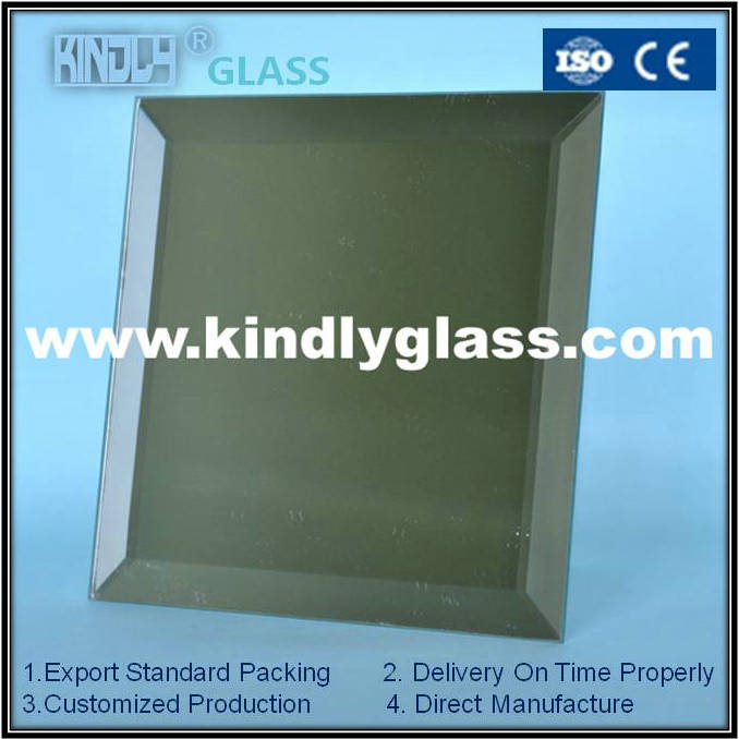 Square bevel edge mirror